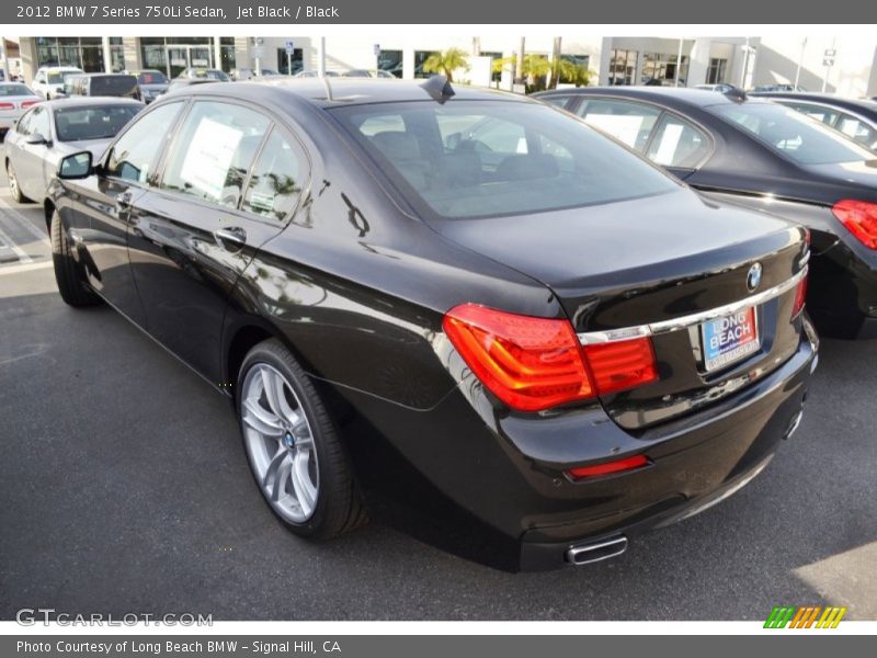 Jet Black / Black 2012 BMW 7 Series 750Li Sedan