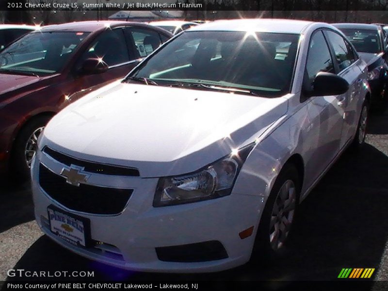 Summit White / Jet Black/Medium Titanium 2012 Chevrolet Cruze LS