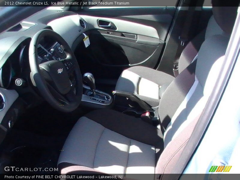 Ice Blue Metallic / Jet Black/Medium Titanium 2012 Chevrolet Cruze LS