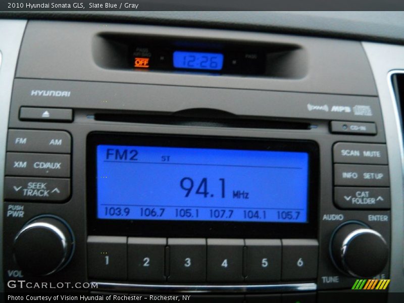 Slate Blue / Gray 2010 Hyundai Sonata GLS