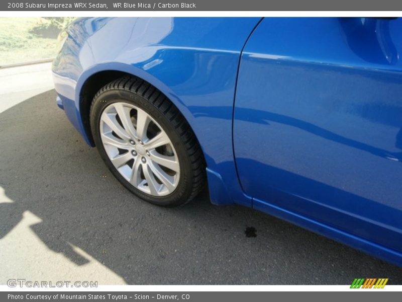 WR Blue Mica / Carbon Black 2008 Subaru Impreza WRX Sedan