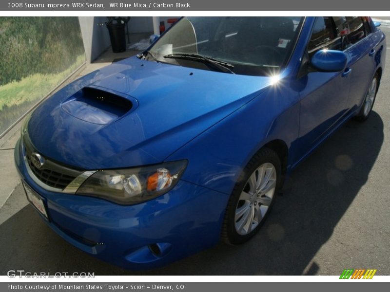 WR Blue Mica / Carbon Black 2008 Subaru Impreza WRX Sedan