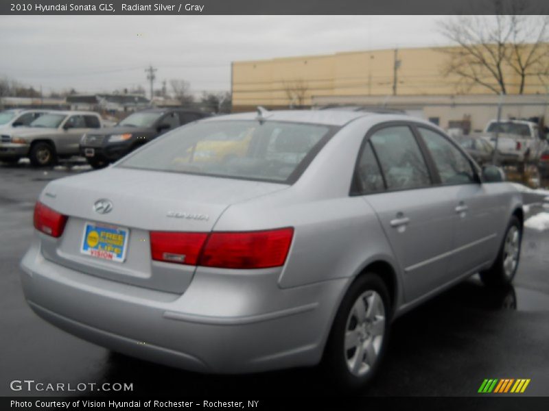 Radiant Silver / Gray 2010 Hyundai Sonata GLS