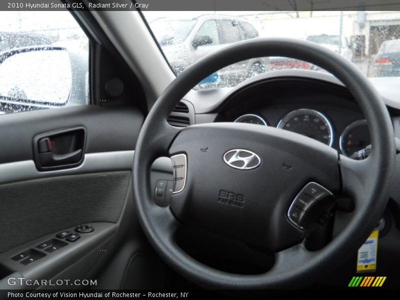 Radiant Silver / Gray 2010 Hyundai Sonata GLS