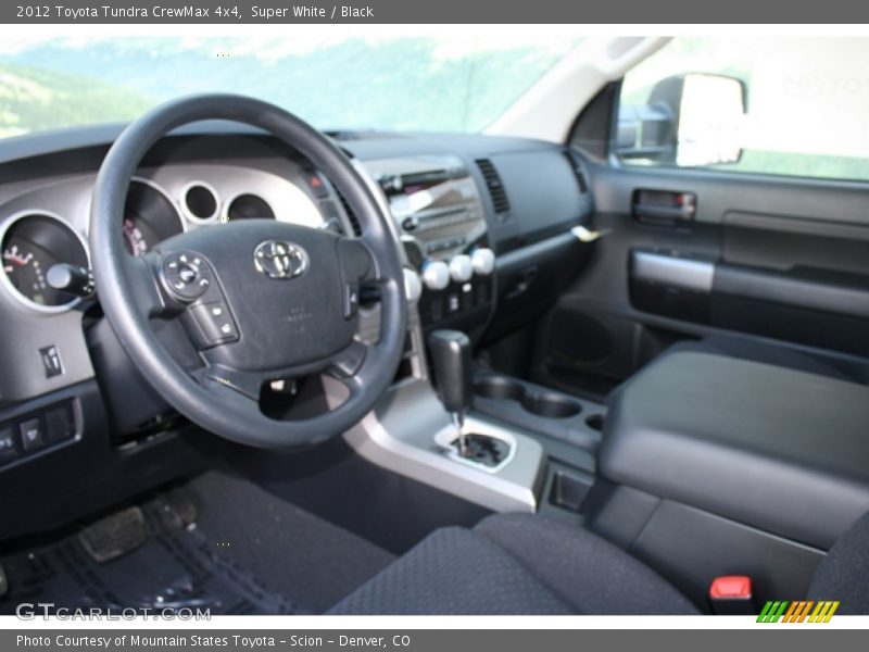 Super White / Black 2012 Toyota Tundra CrewMax 4x4