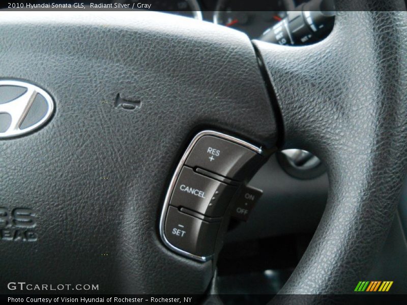 Radiant Silver / Gray 2010 Hyundai Sonata GLS