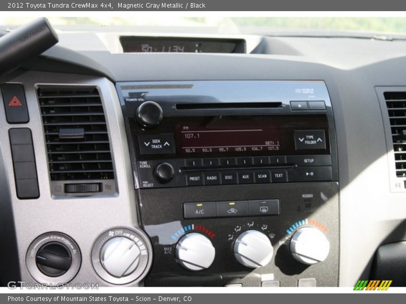 Magnetic Gray Metallic / Black 2012 Toyota Tundra CrewMax 4x4