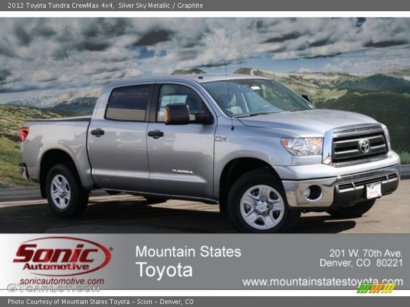 Silver Sky Metallic / Graphite 2012 Toyota Tundra CrewMax 4x4