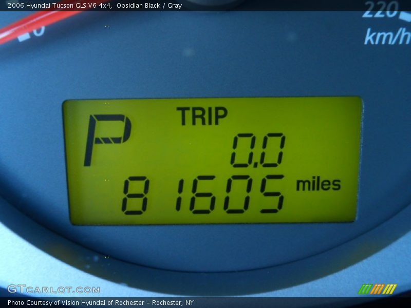 Obsidian Black / Gray 2006 Hyundai Tucson GLS V6 4x4