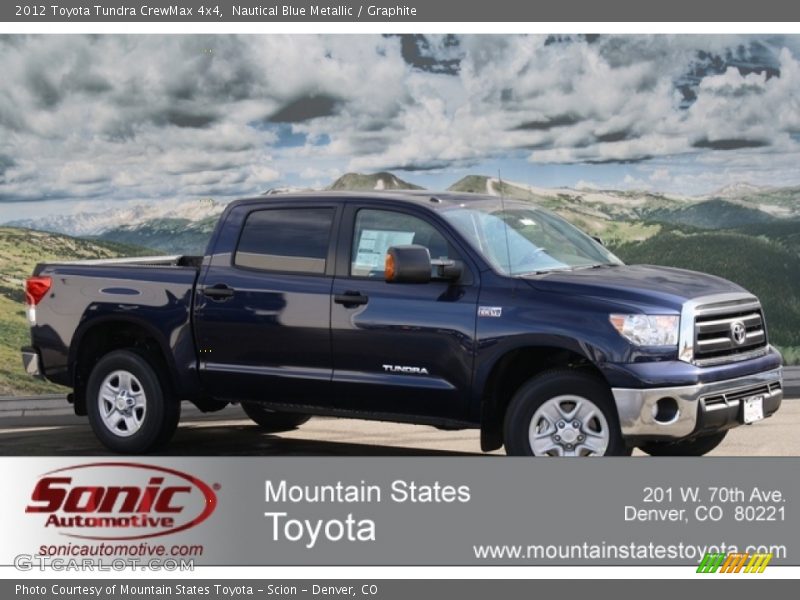 Nautical Blue Metallic / Graphite 2012 Toyota Tundra CrewMax 4x4