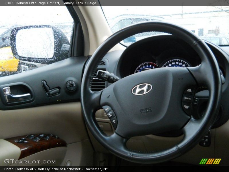 Galaxy Black / Beige 2007 Hyundai Entourage Limited