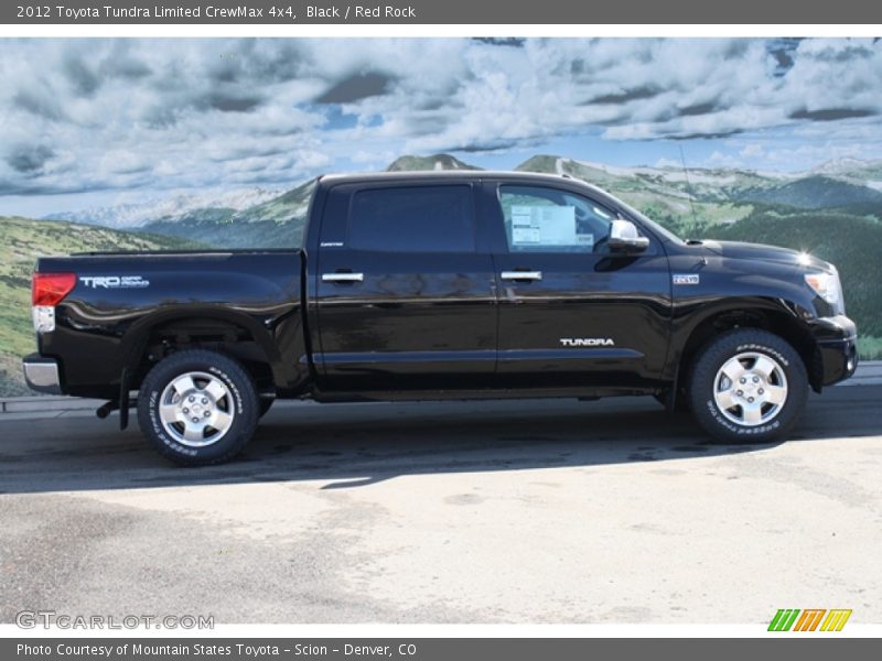 Black / Red Rock 2012 Toyota Tundra Limited CrewMax 4x4