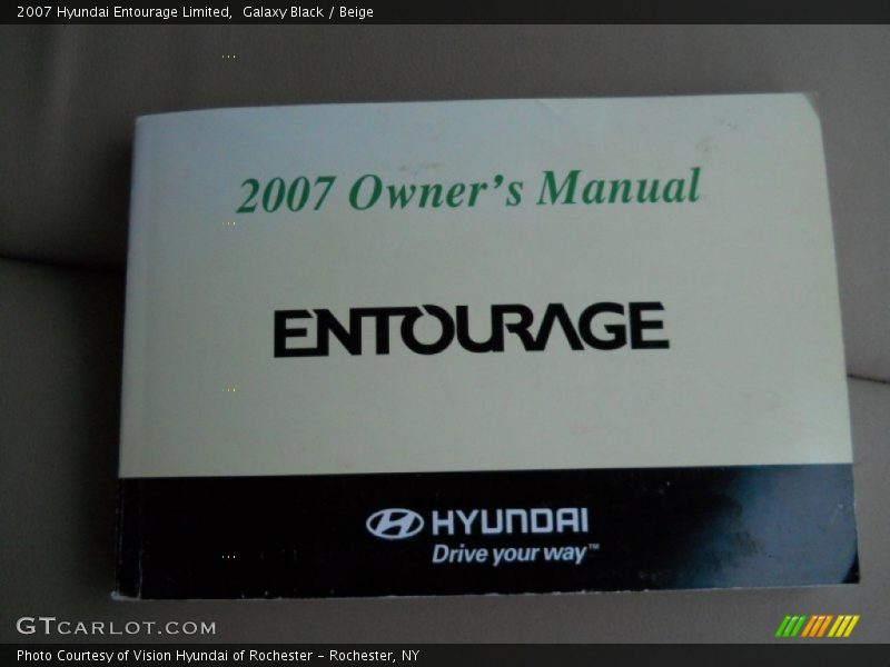 Galaxy Black / Beige 2007 Hyundai Entourage Limited