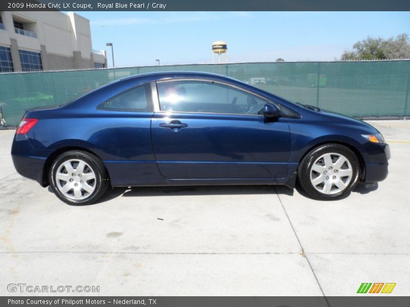 Royal Blue Pearl / Gray 2009 Honda Civic LX Coupe