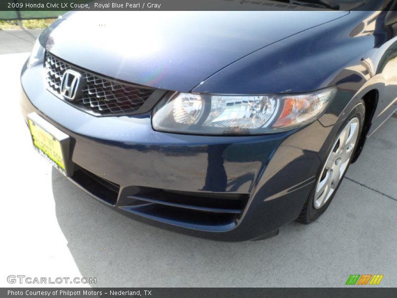 Royal Blue Pearl / Gray 2009 Honda Civic LX Coupe