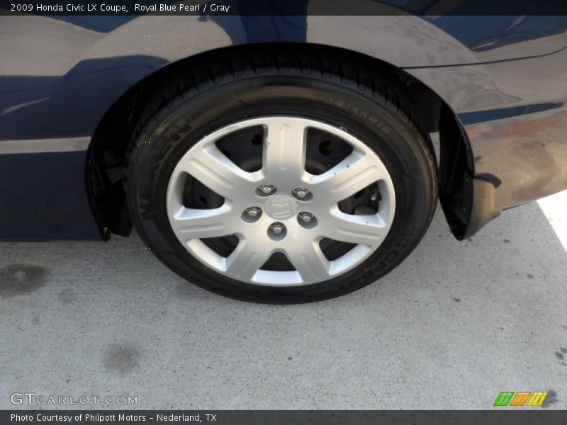 Royal Blue Pearl / Gray 2009 Honda Civic LX Coupe