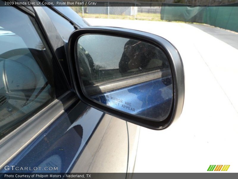 Royal Blue Pearl / Gray 2009 Honda Civic LX Coupe