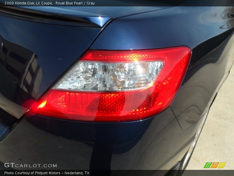 Royal Blue Pearl / Gray 2009 Honda Civic LX Coupe