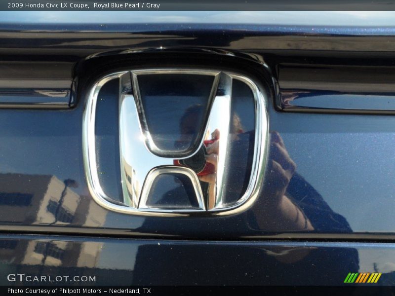 Royal Blue Pearl / Gray 2009 Honda Civic LX Coupe