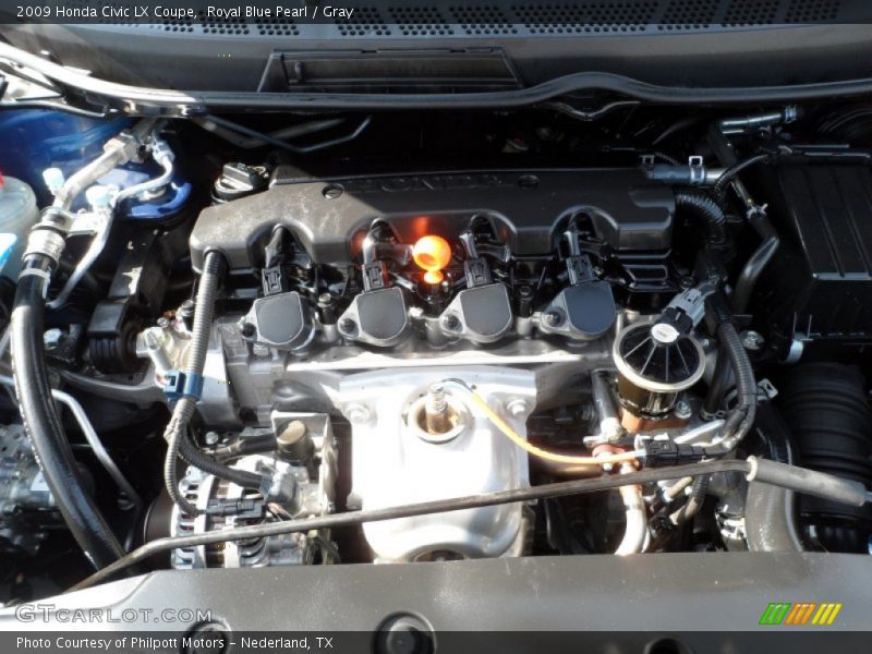 Royal Blue Pearl / Gray 2009 Honda Civic LX Coupe
