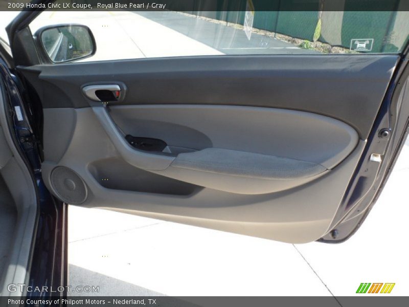 Royal Blue Pearl / Gray 2009 Honda Civic LX Coupe