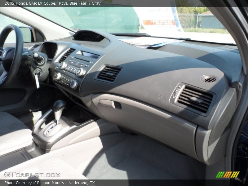 Royal Blue Pearl / Gray 2009 Honda Civic LX Coupe