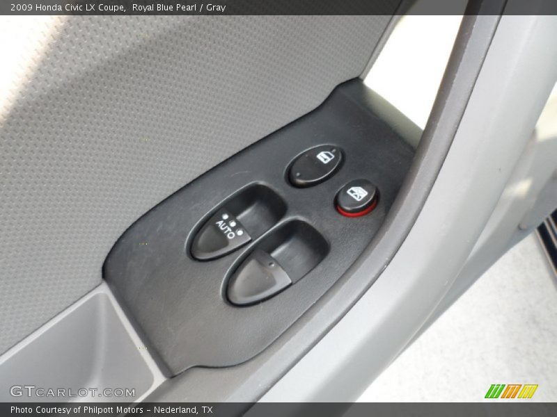 Royal Blue Pearl / Gray 2009 Honda Civic LX Coupe