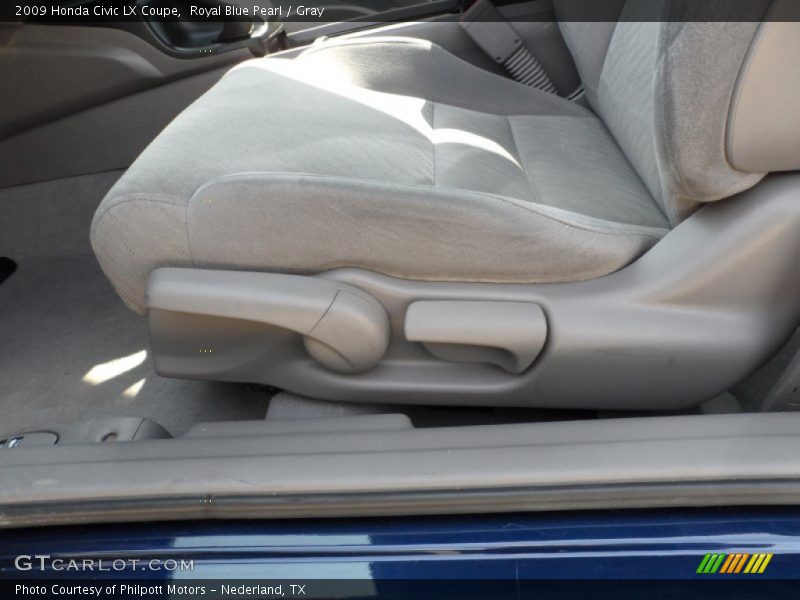 Royal Blue Pearl / Gray 2009 Honda Civic LX Coupe