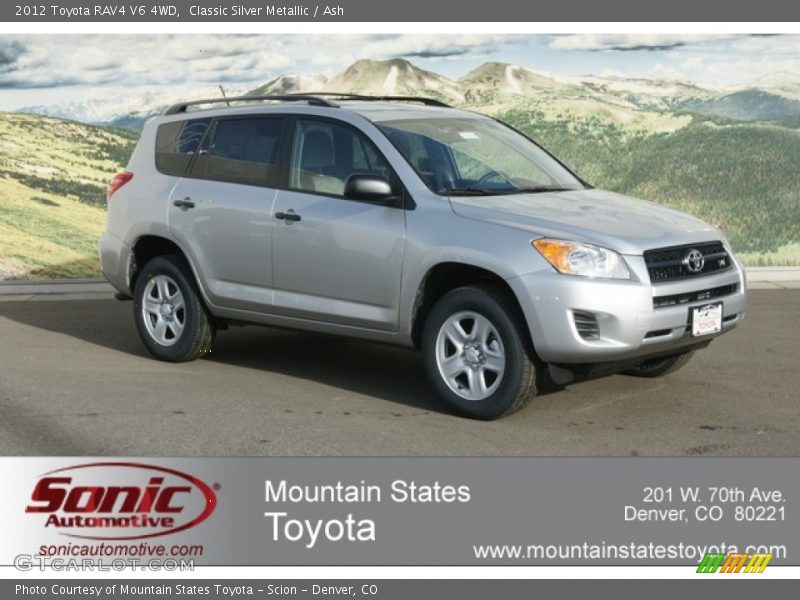 Classic Silver Metallic / Ash 2012 Toyota RAV4 V6 4WD