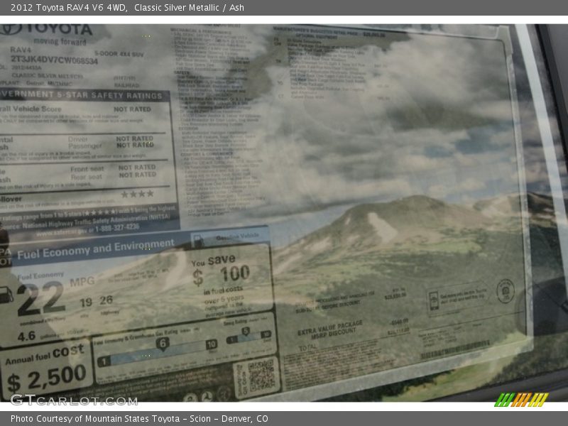 Classic Silver Metallic / Ash 2012 Toyota RAV4 V6 4WD