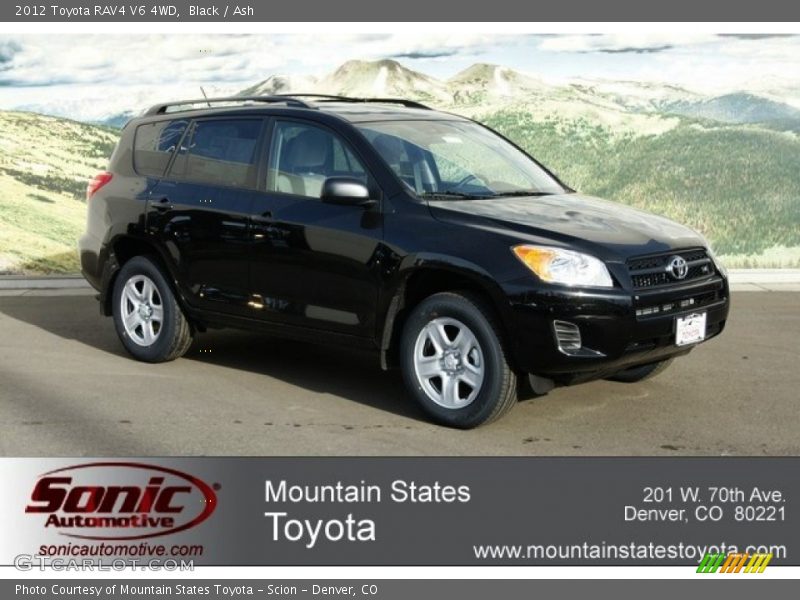 Black / Ash 2012 Toyota RAV4 V6 4WD