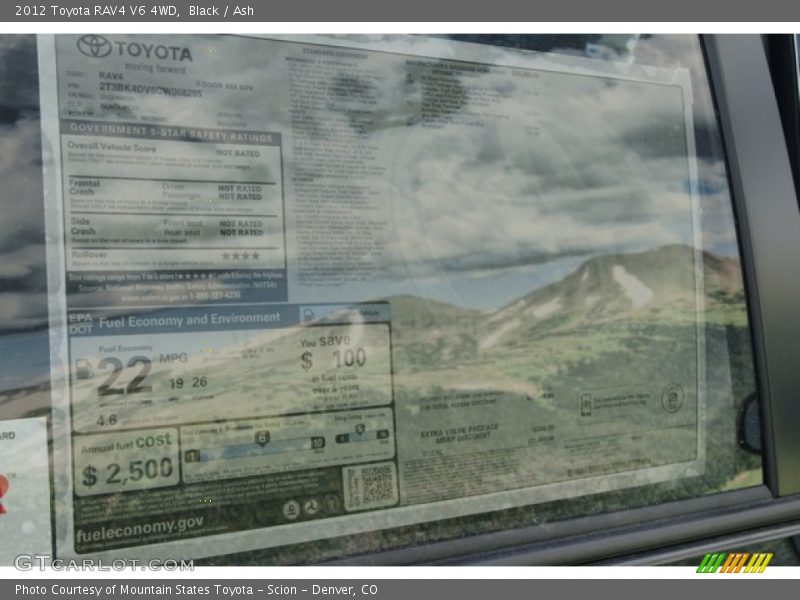 Black / Ash 2012 Toyota RAV4 V6 4WD