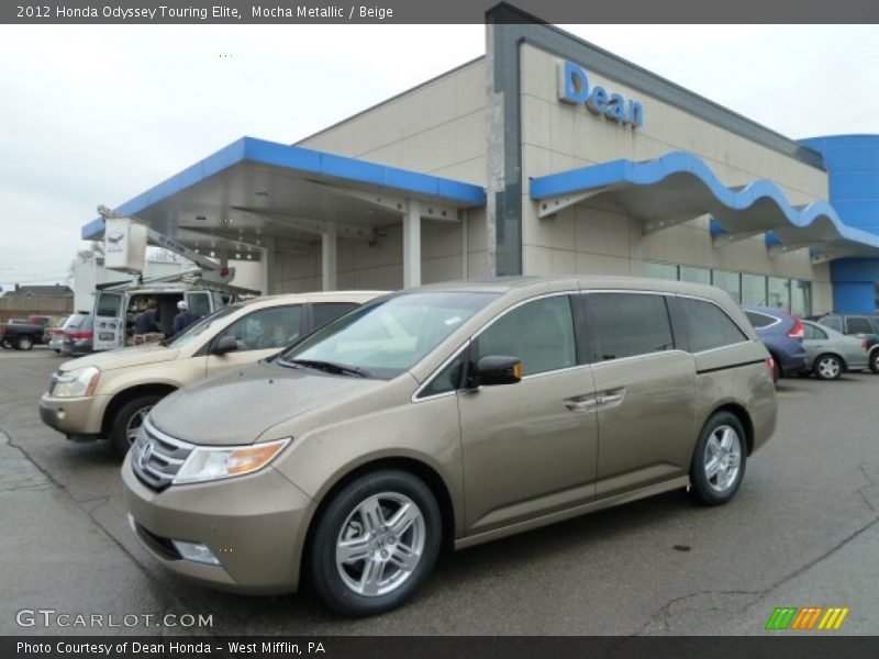 Mocha Metallic / Beige 2012 Honda Odyssey Touring Elite