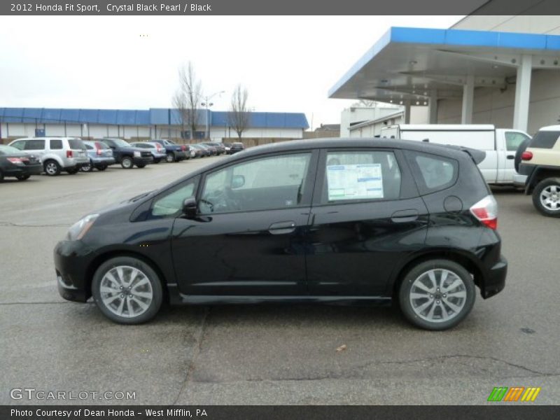 Crystal Black Pearl / Black 2012 Honda Fit Sport