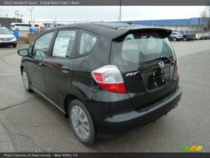 Crystal Black Pearl / Black 2012 Honda Fit Sport