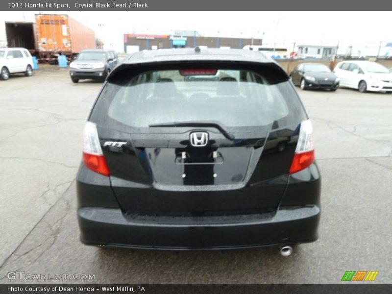 Crystal Black Pearl / Black 2012 Honda Fit Sport