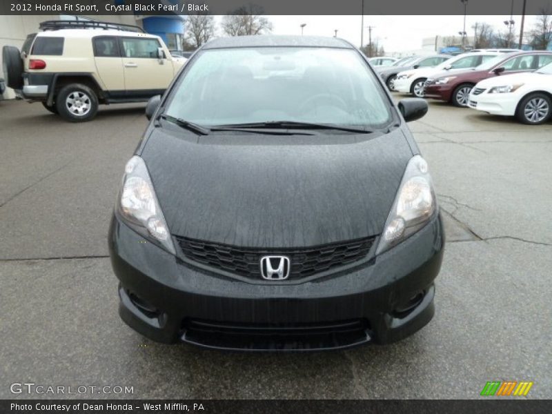 Crystal Black Pearl / Black 2012 Honda Fit Sport
