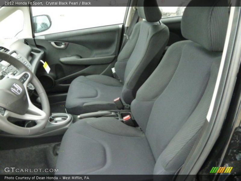 Crystal Black Pearl / Black 2012 Honda Fit Sport