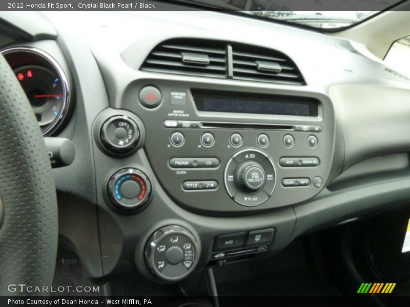 Crystal Black Pearl / Black 2012 Honda Fit Sport