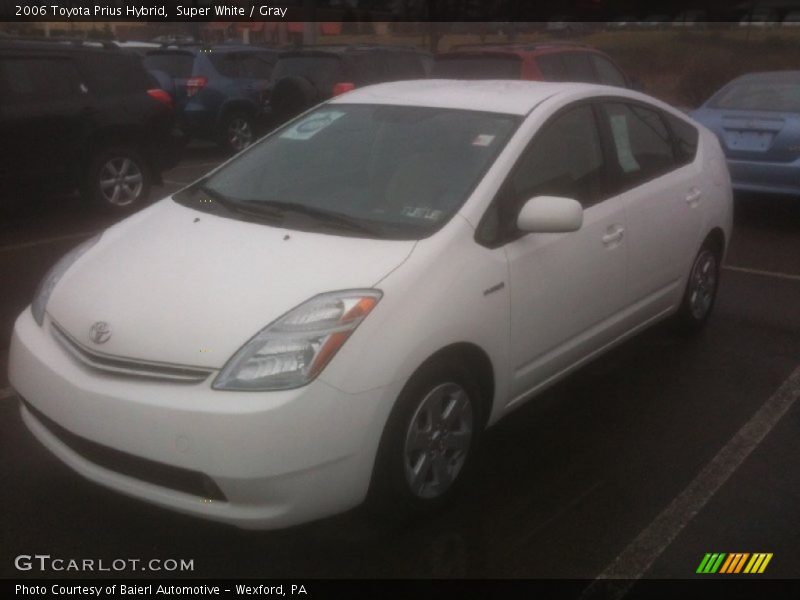 Super White / Gray 2006 Toyota Prius Hybrid