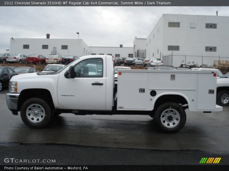 Summit White / Dark Titanium 2012 Chevrolet Silverado 3500HD WT Regular Cab 4x4 Commercial