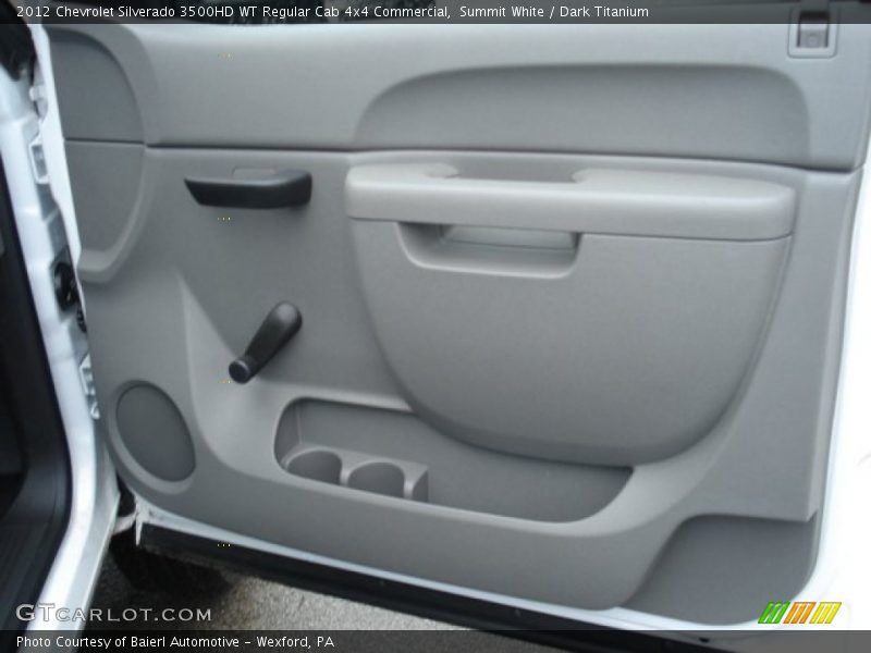Summit White / Dark Titanium 2012 Chevrolet Silverado 3500HD WT Regular Cab 4x4 Commercial
