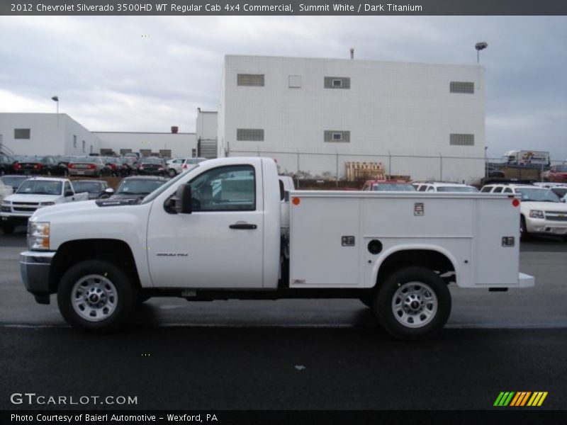 Summit White / Dark Titanium 2012 Chevrolet Silverado 3500HD WT Regular Cab 4x4 Commercial