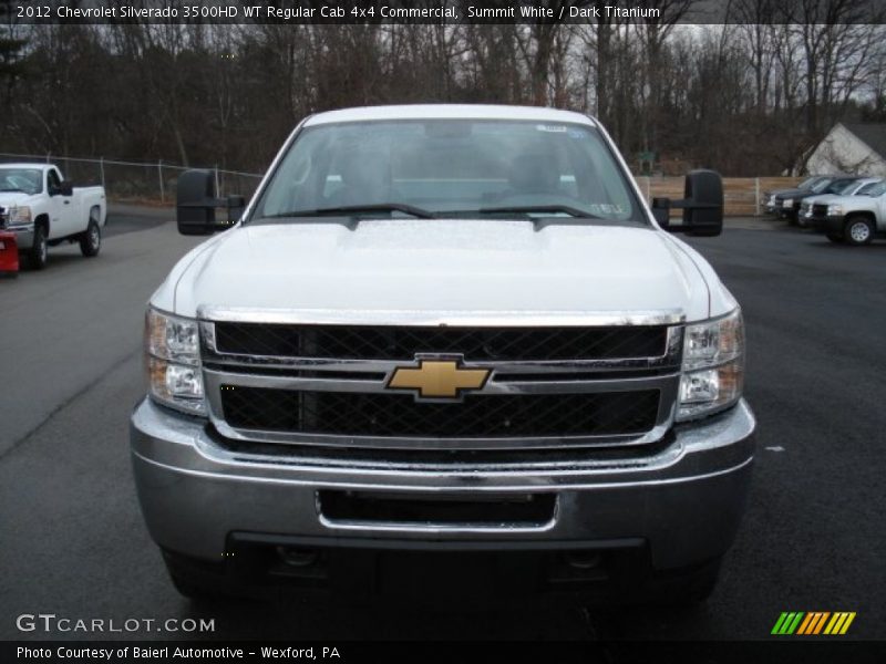 Summit White / Dark Titanium 2012 Chevrolet Silverado 3500HD WT Regular Cab 4x4 Commercial