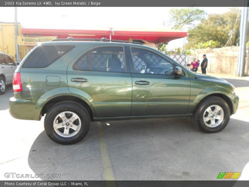 Ivy Green Metallic / Beige 2003 Kia Sorento LX 4WD