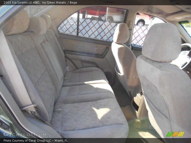 Ivy Green Metallic / Beige 2003 Kia Sorento LX 4WD