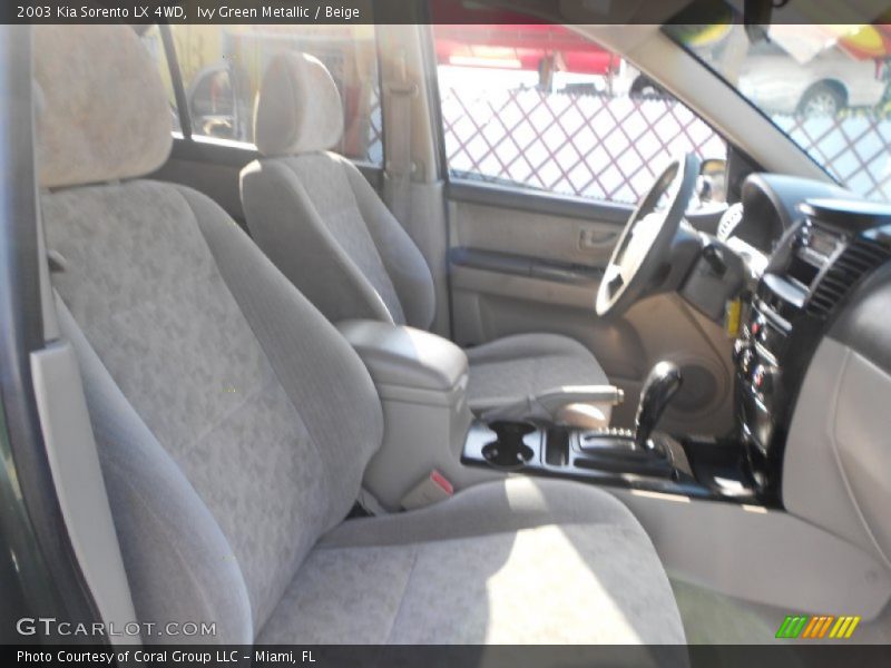 Ivy Green Metallic / Beige 2003 Kia Sorento LX 4WD