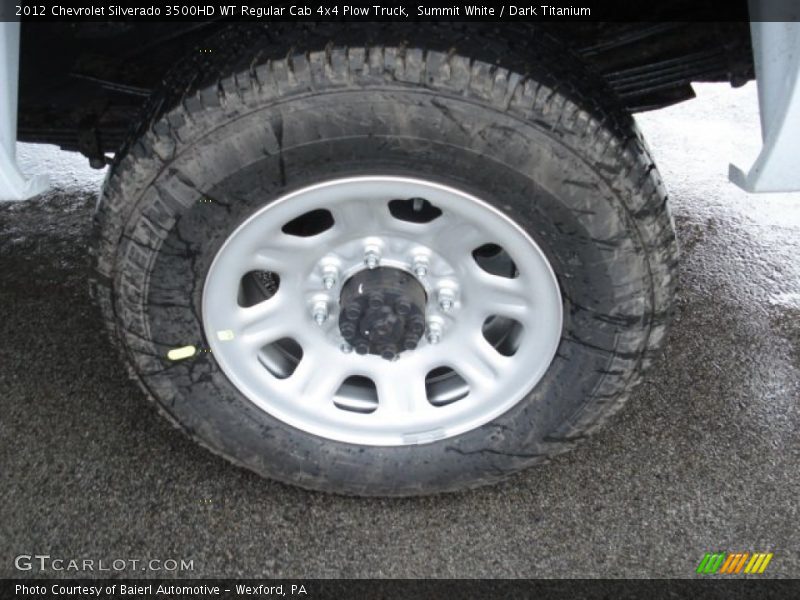 Summit White / Dark Titanium 2012 Chevrolet Silverado 3500HD WT Regular Cab 4x4 Plow Truck