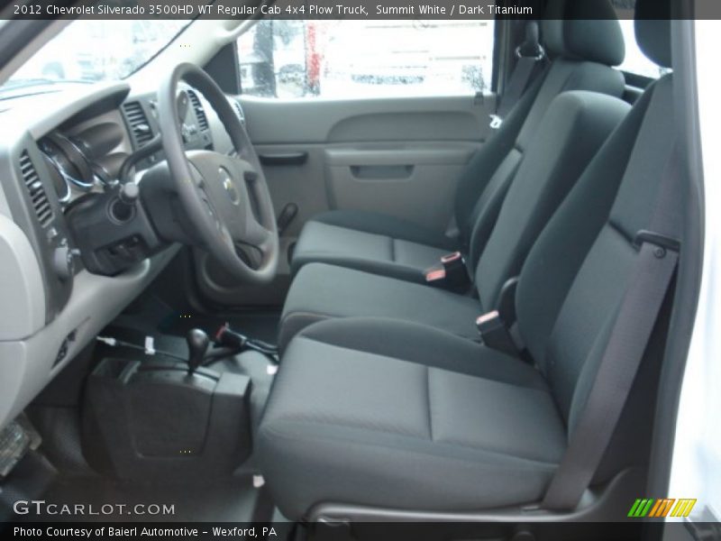 Summit White / Dark Titanium 2012 Chevrolet Silverado 3500HD WT Regular Cab 4x4 Plow Truck
