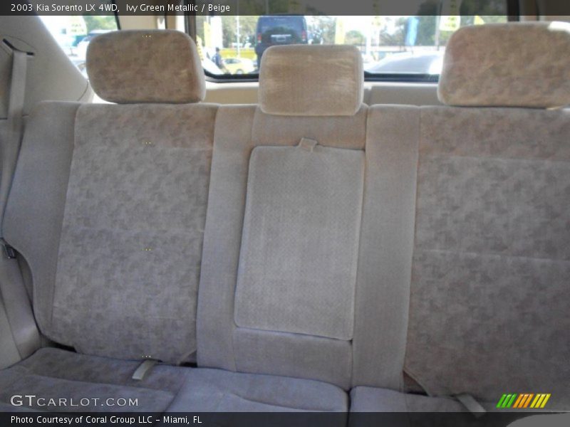 Ivy Green Metallic / Beige 2003 Kia Sorento LX 4WD